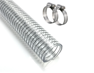 <span class=keywords><strong>Tuyau</strong></span> flexible en PVC transparent renforcé de fil d'acier en spirale, anti-affaissement, pour <span class=keywords><strong>pompe</strong></span> à eau et transfert - Product Image 2