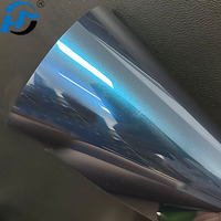 PPF Shadow Blue TPU Sticker Gloss Black Carbon Pattern Película de protección de pintura antiarañazos para capó de coche Rollo gráfico interior