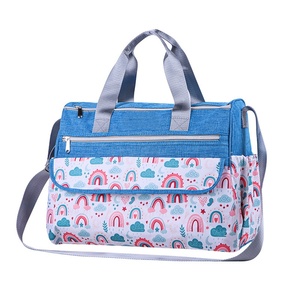 Ensemble de sacs à couches 5-en-1 pas cher, prêt à être expédié, <span class=keywords><strong>sac</strong></span> à langer de maternité, <span class=keywords><strong>sac</strong></span> de bébé mignon arc-en-ciel pour <span class=keywords><strong>maman</strong></span>, vente en gros - Product Image 6