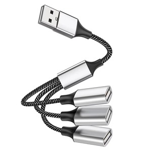 <span class=keywords><strong>USB</strong></span> Splitter 1 in 3 OUT หลายพอร์ต <span class=keywords><strong>USB</strong></span>, อะแดปเตอร์แยกชาร์จข้อมูลแยกสายชาย-หญิงสำหรับแล็ปท็อปแป้นพิมพ์ - Product Image 1