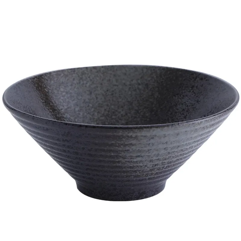 Набор японской креативной посуды, коммерческая Бамбуковая Шляпа, керамическая чаша, домашняя большая миска для рамен, риса, лапши, супа