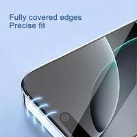 Protection d'Écran Antichoc 3D Transparente HD sans Bulles en Verre Trempé pour iPhone 13 14 15 16 Pro Max Tous Modèles
