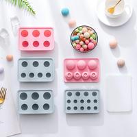 M61839 Moule en silicone pour gâteau de lune au chocolat, forme hockey sur glace, avec couvercle, pour gâteau glacé à la crème fondante en forme de cœur