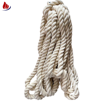 Cordage d'ancre torsadé blanc à trois brins en nylon, jute et coton avec œillet, accessoires nautiques, lignes de remorquage et de quai pour balançoires
