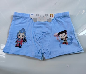 Nuovo Design Personalizzato di Mutande per Bambini in Fibra di Bambù Termica e Cotone con Stampa di Cartoni Animati Cinesi - Product Image 2