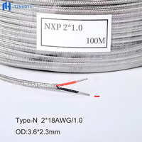 Fil de thermocouple industriel de type N pour chauffage de précision haute température 18AWG 20AWG 24AWG, anti-interférence, résistant à la flexion