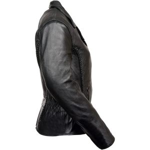 เสื้อแจ็กเก็ตแข่งรถผู้หญิงหนังพรีเมี่ยมสไตล์คลาสสิกสำหรับ2025 - Product Image 4