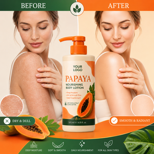 Crema Hidratante Corporal de Marca Privada, Nutritiva y Luminosa, para Piel Áspera y Irregular, con Manteca de Karité, Niacinamida y Papaya - Product Image 2