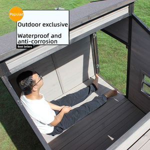 Büyük Pet kafesleri ev köpek kulübesi ahşap ev açık su geçirmez ekstra büyük katı ahşap köpek evi - Product Image 6