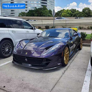 ชุดแต่งคาร์บอนไฟเบอร์แบบเปียก NT คุณภาพสูงสำหรับ <span class=keywords><strong>Ferrari</strong></span> <span class=keywords><strong>812</strong></span> ปี 2017-2020 รุ่นอัพเกรด ประกอบด้วยลิ้นหน้า ดิฟฟิวเซอร์หลัง สเกิร์ตข้าง และสปอยเลอร์ - Product Image 3