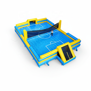 Castillo Inflable Comercial con <span class=keywords><strong>Canchas</strong></span> <span class=keywords><strong>de</strong></span> Tenis/Fútbol, PVC Resistente, <span class=keywords><strong>Alquiler</strong></span> <span class=keywords><strong>de</strong></span> Piscina para Niños, 16m*9m, Personalizable - Product Image 1