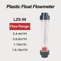 Rotamètre LZS-50 à tube plastique pour traitement de l’eau conduites et tours débitmètre d’eau