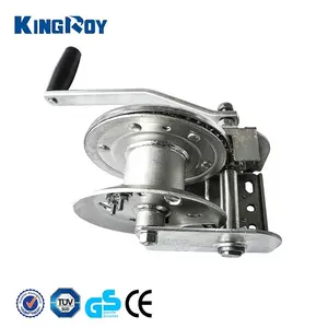 Manual Hand Winch KINGROY 1000lbs Winch Brake For Crane Easy Handling Boat Use Manual Hand Winch Webbing Winch