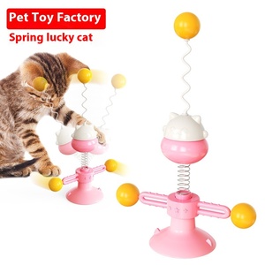 Prix de vente direct d'usine chat taquiner bâton chat divertissement jouet printemps chat platine balle jouet pour animaux de compagnie fournitures pour animaux de compagnie - Product Image 2