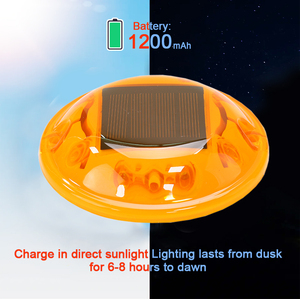 도매 제조업체 깜박이는 LED 플라스틱 원형 방수 태양광 고양이 눈 도로 스터드 - Product Image 4