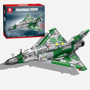 Bloques de Construcción de Aviones de Combate Mirage 2000, 1012 Piezas, Modelo de Avión Militar, Serie de Juguetes Educativos DIY, Regalos Navideños, Adornos de Escritorio - Product Image 1