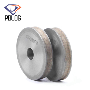 Pbom roda berlian PE untuk pemrosesan kaca grosir alat mesin kaca 100*22*8mm roda tepi lurus - Product Image 1