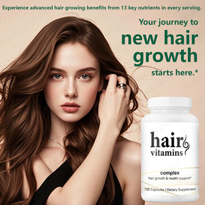 วิตามินบำรุงเส้นผม OEM คอมเพล็กซ์แคปซูล สูตร 13-in-1 |   ไบโอติน 5000mcg + ซอว์ พาล์มเมตโต + อาชวาแคนธา + คอลลาเจน + เคอราติน - Product Image 3