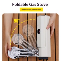 Réchaud portable à cartouche de propane, barbecue à gaz haute puissance coupe-vent, brûleur extérieur pour camping, voyages, usage domestique et commercial