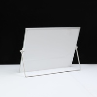 Petit tableau blanc effaçable en alliage d'aluminium à double face de 30x40cm