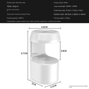 Eggshellled naillamp <span class=keywords><strong>Mini</strong></span> UV ánh sáng cho gel móng tay, nhỏ chữa ánh sáng, vỏ trứng dẫn đèn móng tay, chữa nhanh, trắng - Product Image 2