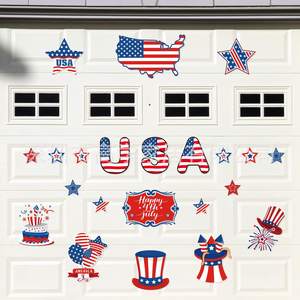Best-Selling Independence Day Garage <b>Door</b> <b>Magnet</b> July 4th USA Five-Pointed Star Flag Stripe <b>Magnet</b> Promotional Fridge <b>Magnet</b> - Product Image 6