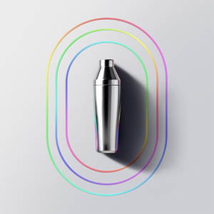 Mélangeur à cocktails thermique 750 ml (25 oz) – Offres Spéciales Shaker à cocktails haut de gamme plaqué argent – Coffret cadeau pour bar de mariage/anniversaire - Product Image 1