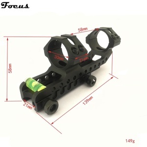 Heavy Duty Tactical 25.4mm and 30mm Dual Ring Cantilever <strong>Scope</strong> Mount Bubble Level Hunting Accessories - Product Image 5