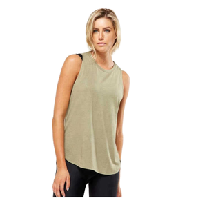 เสื้อกล้ามเจอร์ซีย์ผู้หญิงแบบลำลอง ไร้แขน ระบายอากาศได้ดี ทรงยาว คอวีลึก ปักลาย 3 มิติ น้ำหนัก 180 กรัม สีพื้น - Product Image 3