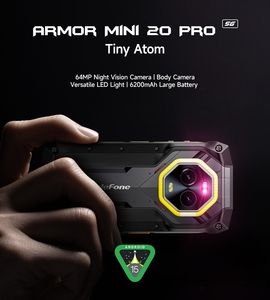 Teléfono Resistente Ulefone Armor Mini 20 Pro 5G, Carga Rápida de 33W, Resistente al Agua IP68 IP69K, Carga Inalámbrica, Teléfono Móvil ODM OEM - Product Image 6