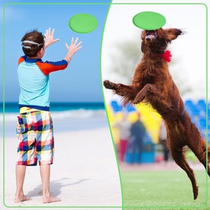 Disque volant pour chien en TPR, jouet souple à lancer pour l'entraînement interactif en extérieur, jouet pour chiot, 178 mm, 55 g, durable, sans BPA - Product Image 4