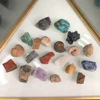 Boîte en cristal naturel vente en gros, coffret cadeau de Collection de minéraux de pierres précieuses rugueuses/