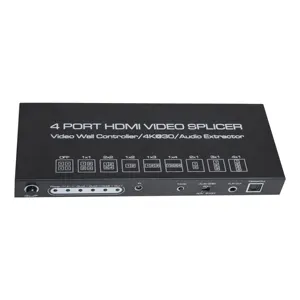 IR RS232 2X2 TV Video Wall Controller Splicer 4K 1x2 1x3 1x4 Processor SPDIF 3.5mm Out Audio HDMI Video Splicer splitter Switch