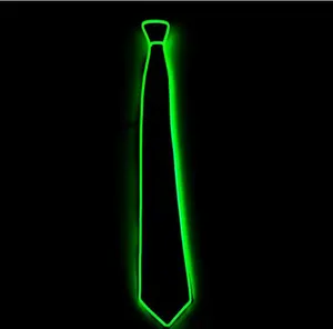 Lampu Neon LED berkedip dasi Bar perlengkapan tari klub dekorasi performa pernikahan dasi bercahaya Natal Halloween