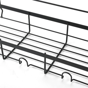 Moderno Estante de Almacenamiento para Baño de Acero Inoxidable de Dos Niveles, Impermeable, con Organizador de Pared sin Perforaciones para Toallas de Limpieza - Product Image 3