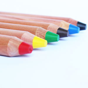 Ensemble de crayons jumbo en bois, 6 couleurs, <span class=keywords><strong>crayon</strong></span> jumbo multicolore pour enfants, offre spéciale, - Product Image 4