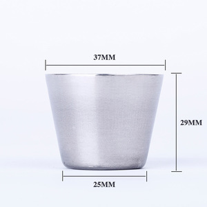 Stainless Steel Mini Cup 37x25x29mm Portable <b>Drinkware</b> For Outdoor Use - Product Image 1