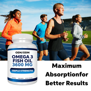 FM OEM Omega 3 Pilules d'huile de poisson 3600 mg Burpless Haute puissance Saveur de citron EPA DHA Ultra Pure Liquid Softgels Supplément d'huile de poisson - Product Image 5