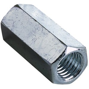 Hex Nut M10 Metric 18mm Length Zinc Plated Fully <b>Threaded</b> Class 8.8 for Pipe Nipple Gas Installation - Product Image 1
