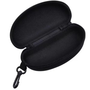 Étui à lunettes Chuancheng semi-rigide rectangulaire unisexe avec fermeture éclair et mousqueton pour lunettes de soleil et accessoires de lunetterie - Product Image 5