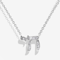 Pendentif Chai en argent sterling 925, bijoux pour femmes, collier plaqué or