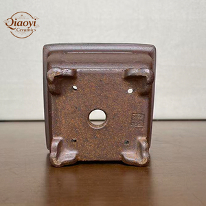 Pot de fleurs carré <span class=keywords><strong>en</strong></span> céramique Yixing vintage, motif irrégulier, respirant, durable, écologique, cuite au <span class=keywords><strong>bois</strong></span> violet, pour <span class=keywords><strong>jardin</strong></span> - Product Image 6