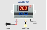 Contrôleur de température numérique XH-W3001 XH-W3002 AC110-220V 1500W, thermostat micro-ordinateur avec câble de 1 m
