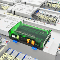 Module I/O miniature scellé avec interface de communication RS485 à 8 canaux, relais G2R 12V/24V 16A, prend en charge le protocole Modbus-RTU standard