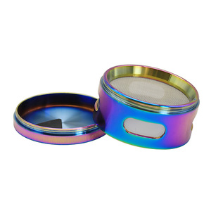 Molino para Hierbas y Tabaco Ice Blue Smoke Shop de 63 mm, Arcoíris, 4 Piezas, Nuevo, Molinillo de Especias con Dientes Afilados CNC, Venta al por Mayor - Product Image 4