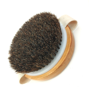 Cepillo de limpieza para la espalda Vbatty con mango de bambú ecológico y cerdas de crin de <span class=keywords><strong>caballo</strong></span> para <span class=keywords><strong>baño</strong></span> y ducha - Product Image 1
