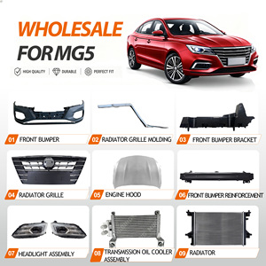 Kit Completo Anteriore per Riparazione <span class=keywords><strong>Carrozzeria</strong></span> 13 Pezzi OEM, Set Completo di Pannelli di Raffreddamento, Paraurti, Cofano, Faro, Radiatore, Condensatore per MG5 - Product Image 1