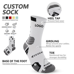 High Quality Wholesale Custom logo Color Unisex <b>Breathable</b> Boat <b>Socks</b> Sport Jacquard Sox - Product Image 1