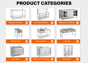 Lavello Commerciale in Acciaio Inox 304 a Vasca Singola con Alzatina, Facile da Pulire, Struttura Stabile, con Piano di Lavoro - Product Image 5