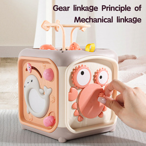 Nuovo Stile Pianoforte Musicale per Bambini 6 in 1, Giocattolo a Tamburo a Sei Lati, Cubo Attività Montessori per Bambini - Product Image 1
